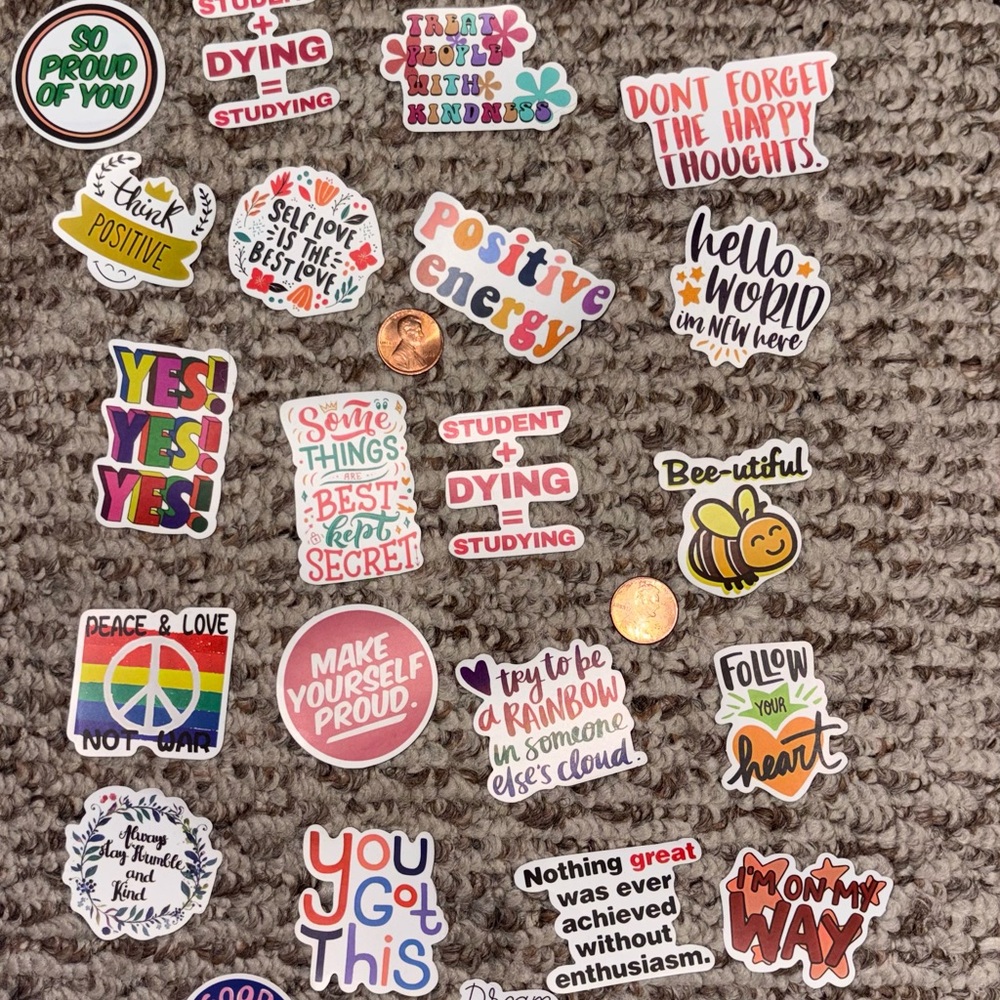 Colorful Mixed lot of Stickers- 20+